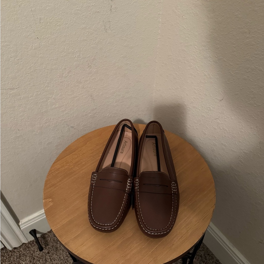 Allen Edmonds Brown Suede Loafers Moccasin Style